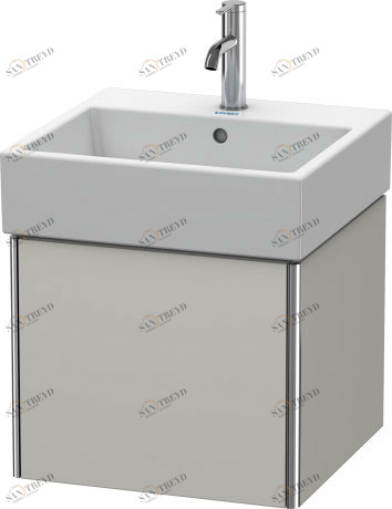 XS409200707 XSquare Тумбочка подвесная Бетонно-серый матовый декор Duravit