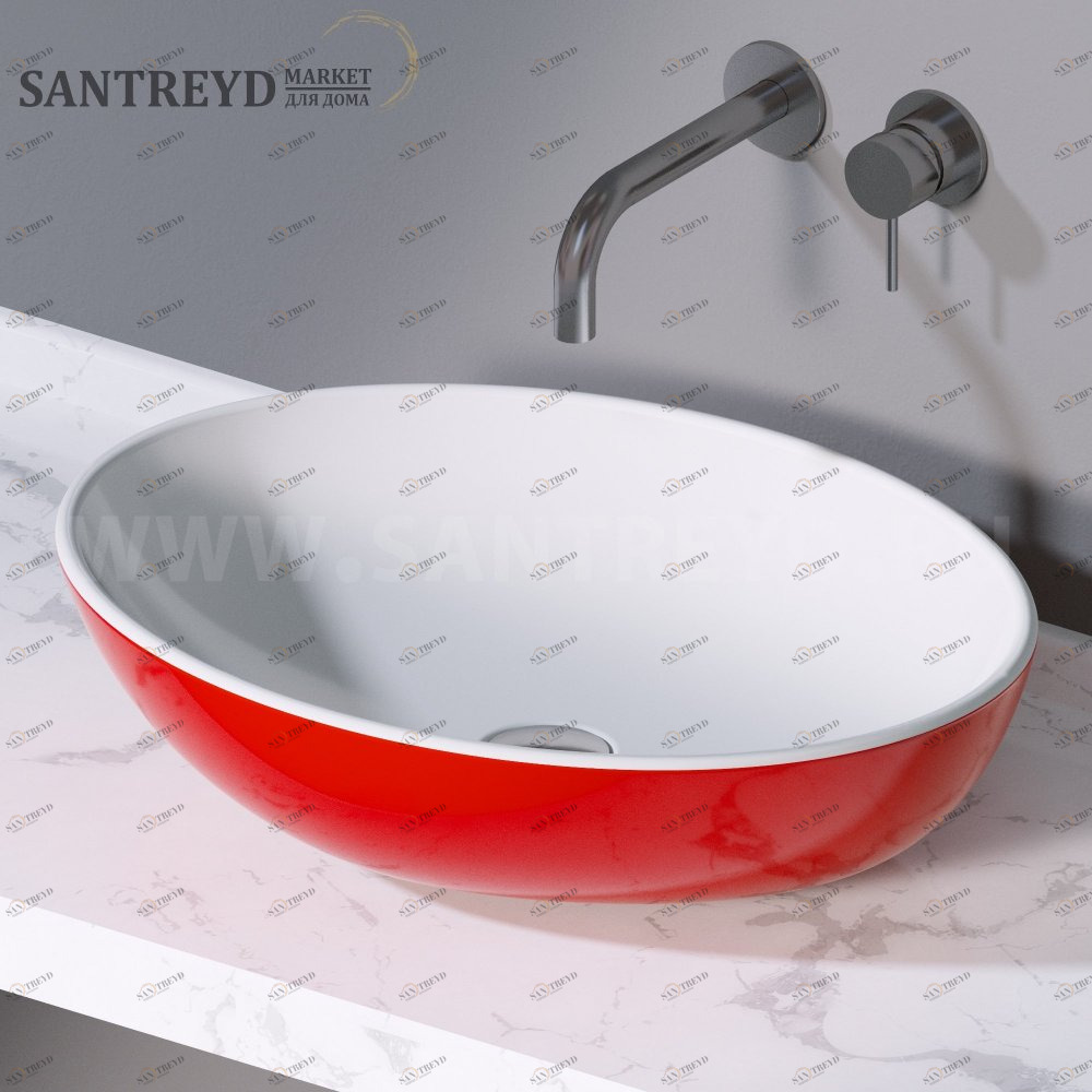 L243225 Накладная раковина на столешницу  овальная A. e T. Italia THIN AeT ITALIA