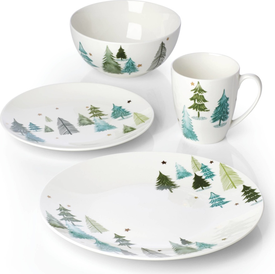 10667846 Lenox Cервиз чайно-столовый Lenox "Волшебный лес" на 4 персоны 16 предметов Фарфор 