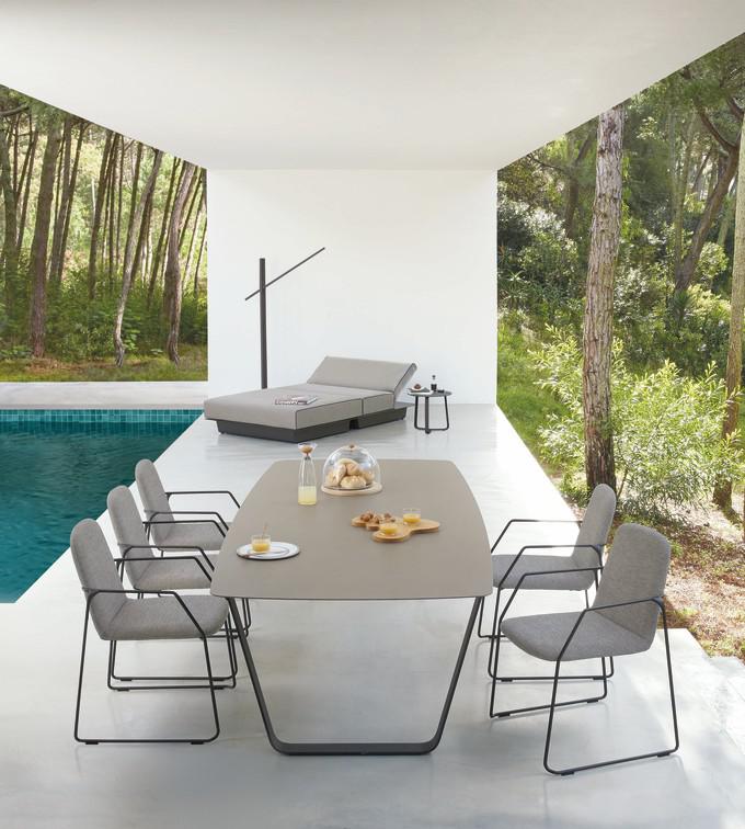 MNST383 Обеденный стол pwi lava f10 264см x 118см Manutti Air - Вид №11