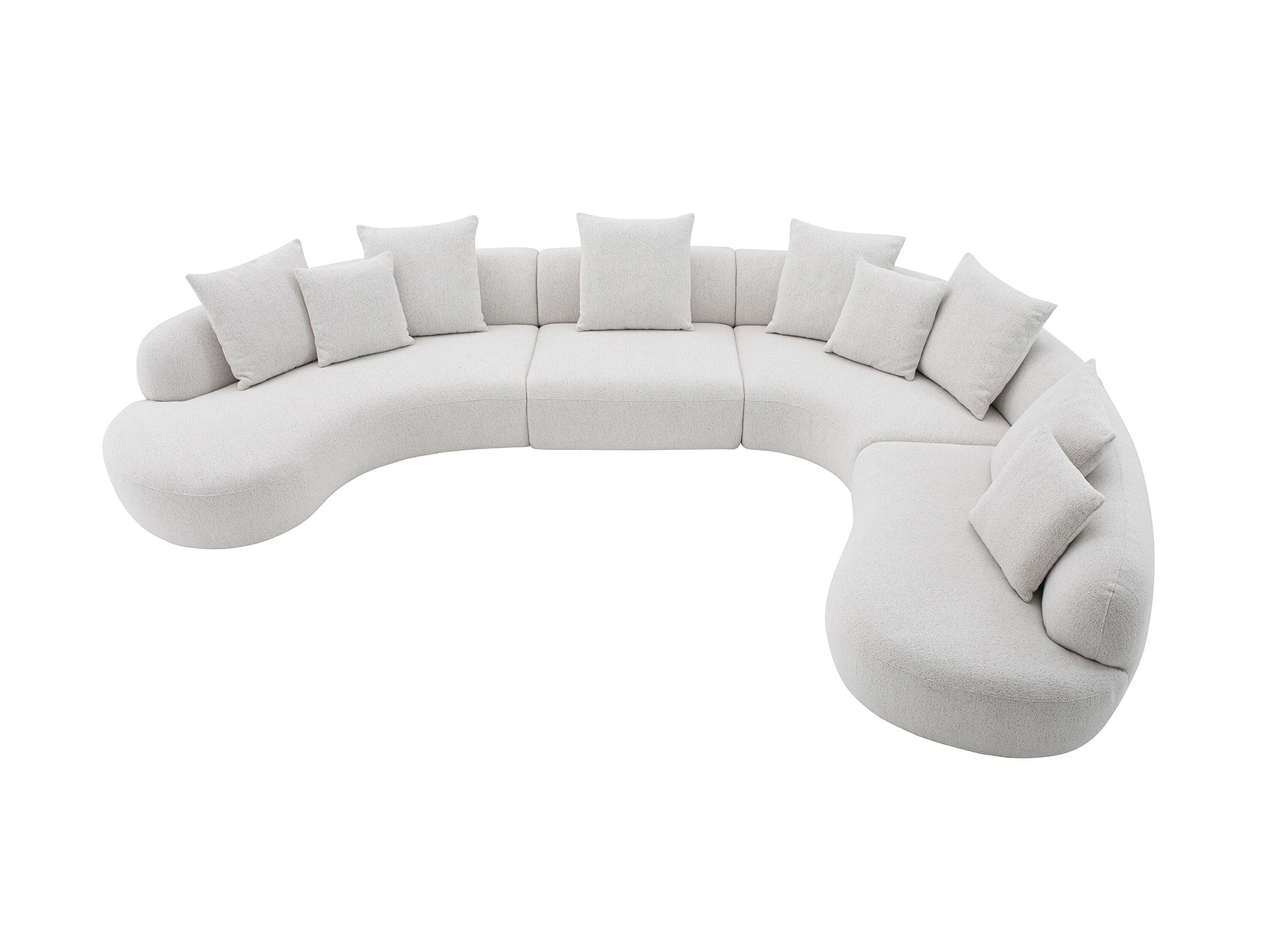 Модульный изогнутый диван из ткани CAMPO DE' FIORI CHILI ARCH-00079544 - Вид №2