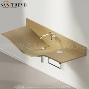 AGAB03501RDXRT Подвесная раковина настенная прямоугольная Agape