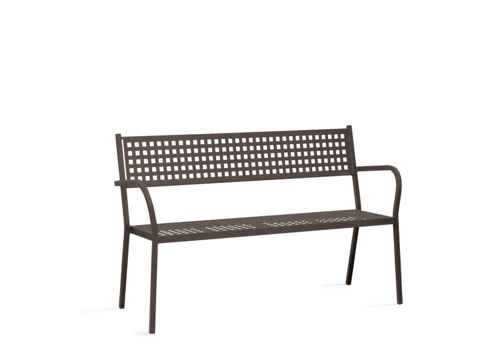 Металлическая садовая скамейка с подлокотниками Vermobil ARCH-00062963 - Вид №5