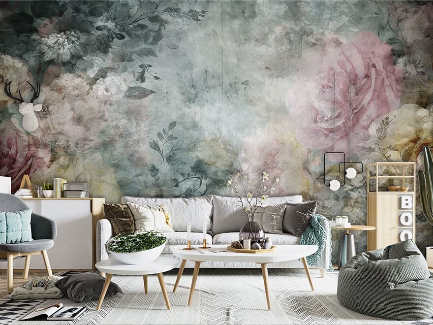 Обои с цветочными мотивами Creativespace Prêt-à-porter ARCH-00082215