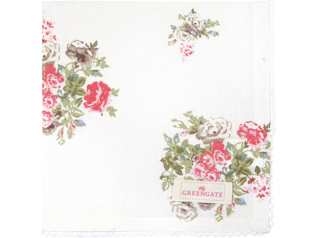 COTNAPWLPET0108 Салфетка Petricia White 40х40 См Greengate MSSS2021 