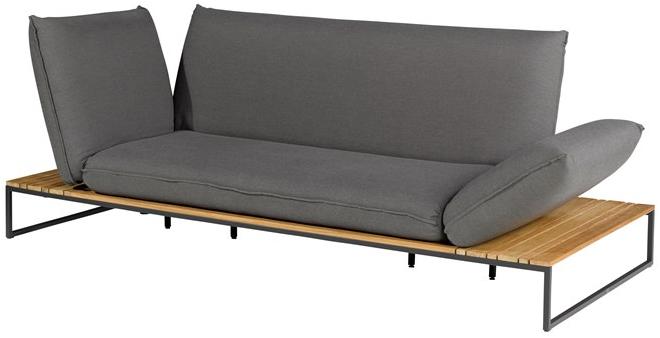 FISCHER MÖBEL 3-местный садовый диван с откидной спинкой из ткани Flora sun-id-1494537 - Вид №12