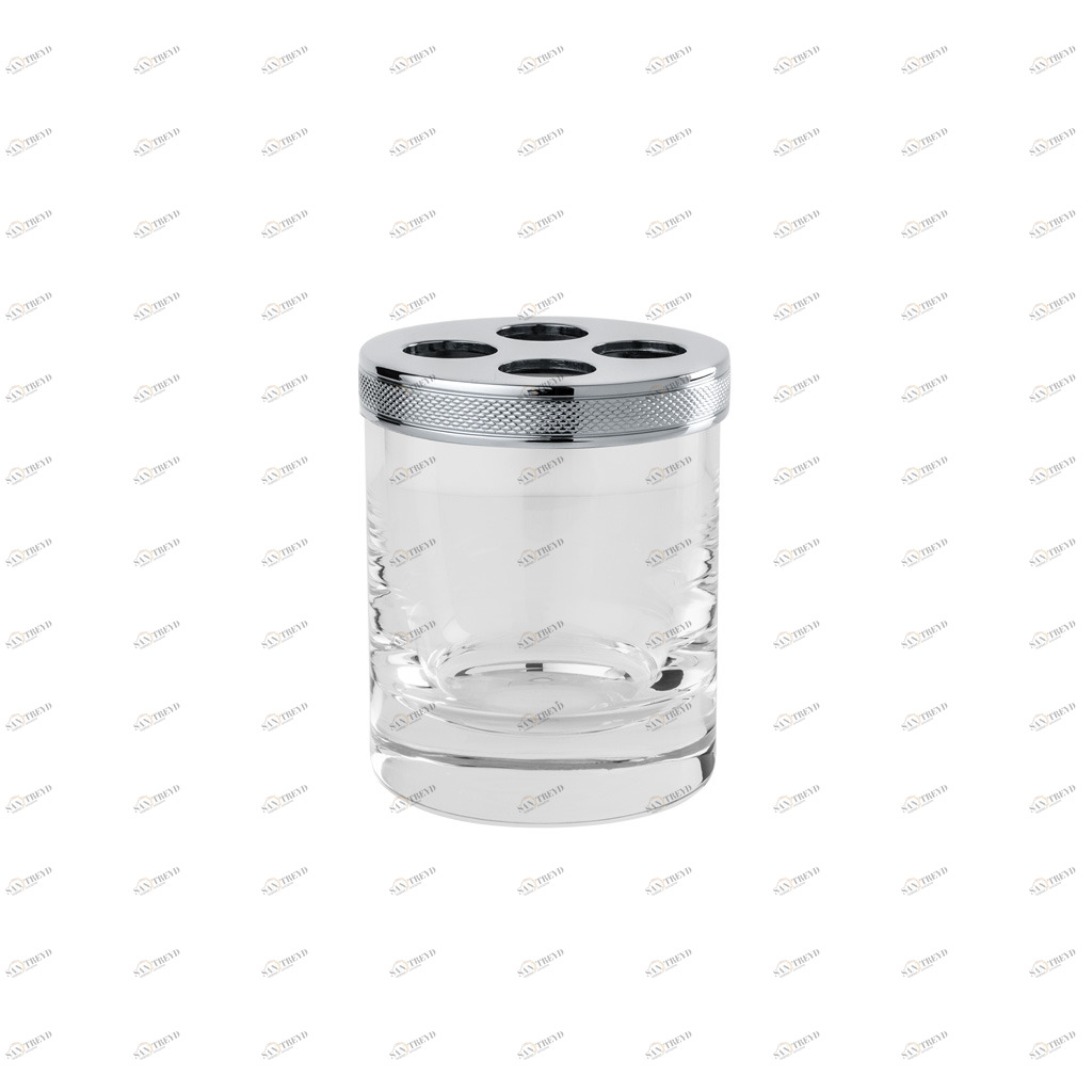 FS06C-620 FS06C-620 Стакан для зубной щетки ДОЛОТОЧНЫЙ КРИСТАЛЛИЧЕСКИЙ Cristal & Bronze CRISTALLIN CISELÉ 