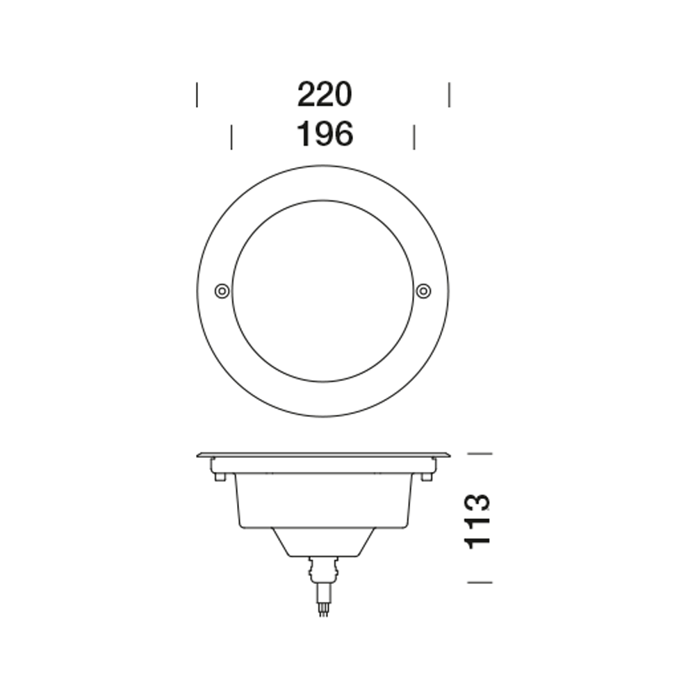 8381408 Встраиваемый в пешеходный пол Platek MEDIO FULL INOX  MEDIO FULL INOX - 16 LED RGBW 45°  - Вид №6