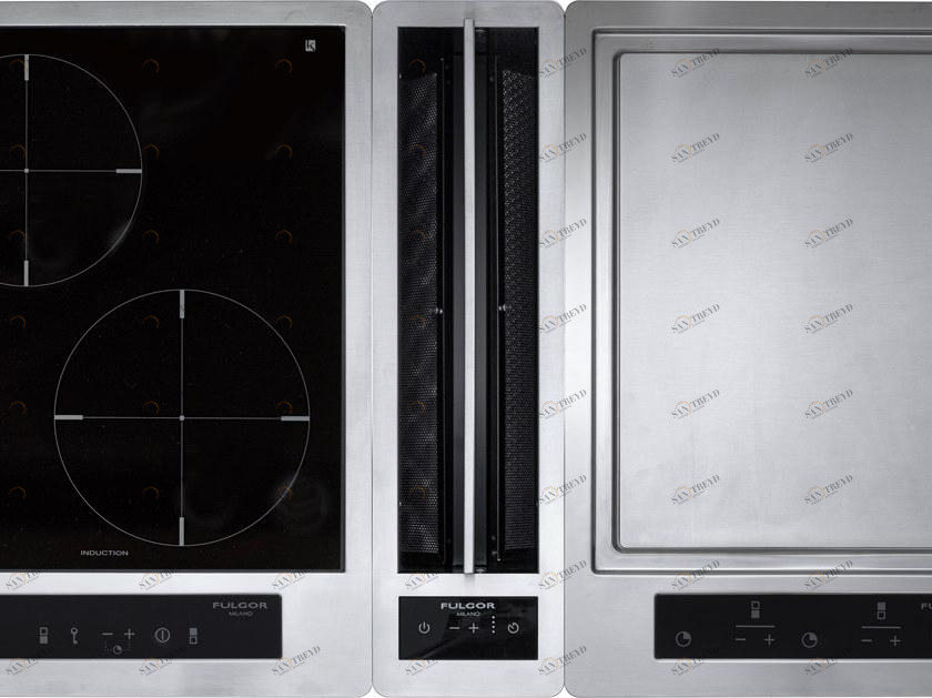 Fulgor Milano Профессиональная вытяжка из нержавеющей стали с сенсорным управлением класса a + Combi set 40 Fphd 51 ts x 