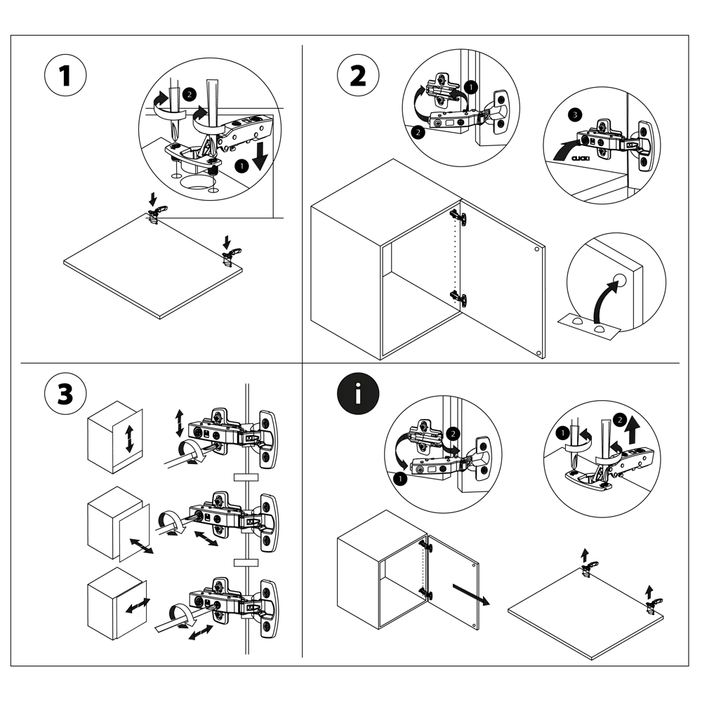 Петли STANDERS с демпфером 110° для кухонных фасадов, 2 шт 80129468 STLM-0013768 - Вид №6