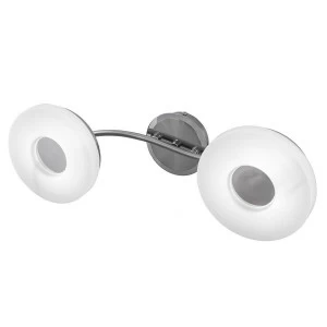 Потолочная светодиодная люстра IDLamp Frittelle 107/2A-LEDWhitechrome IDLAMP FRITTELLE 184009 Белый