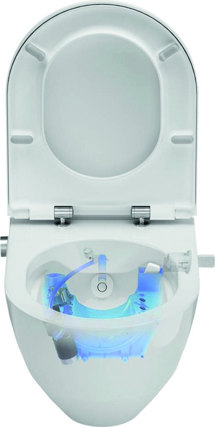 H8206017577171 Подвесной унитаз-биде, безободковый rimless, включает в комплект съемное сиденье с крышкой с механизмом "мягкое закрывание" LAUFEN PRO - Вид №7