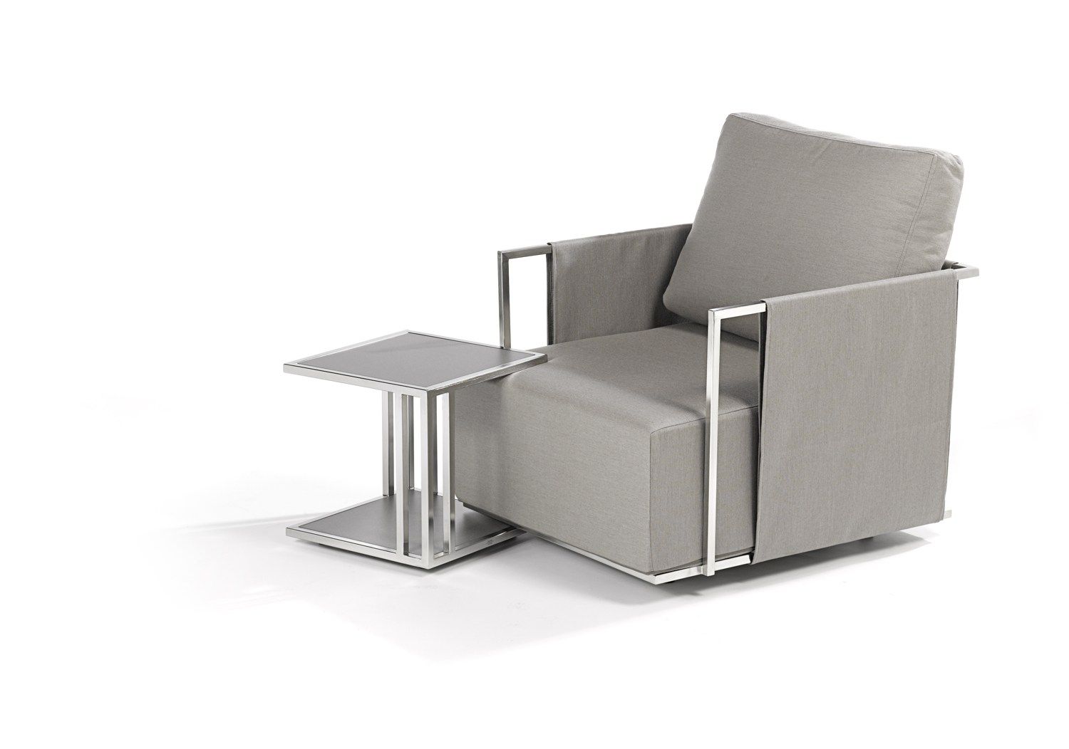 Низкий квадратный журнальный столик с журнальной стойкой FISCHER MÖBEL Люкс ARCH-00153376 - Вид №4