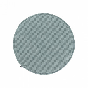 095807 Круглая вельветовая подушка на стул бирюзовая 35 см La Forma Sora