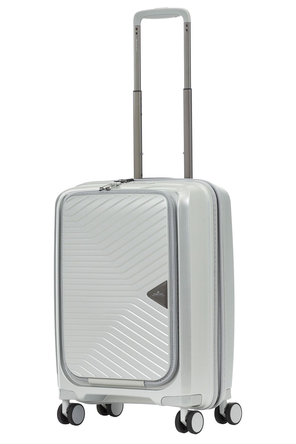 M1200-18-52F Чемодан M1200*52F Cabin Laptop March Gotthard Metallic 