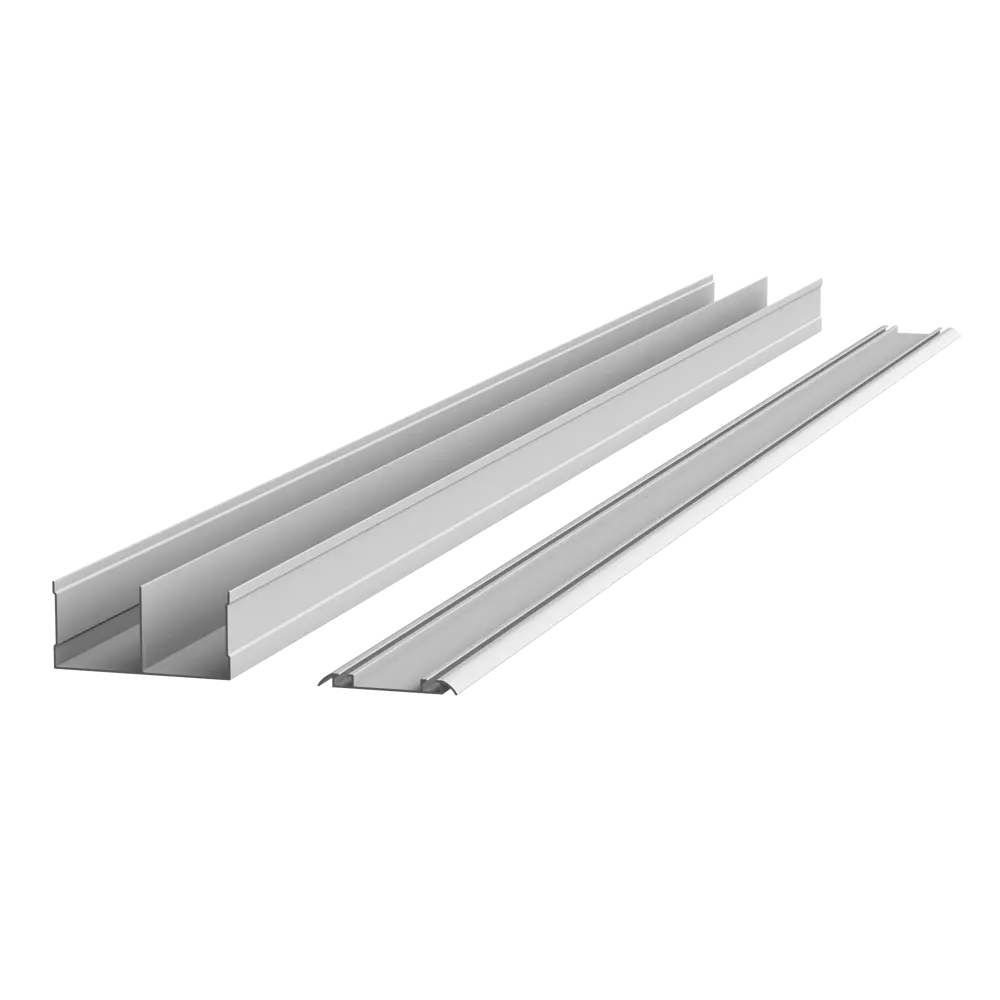 Дверь-купе KONSENSA 255.5x80.4 см МДФ цвет дуб сонома профиль матовое серебро STLM-2209636 - Вид №7