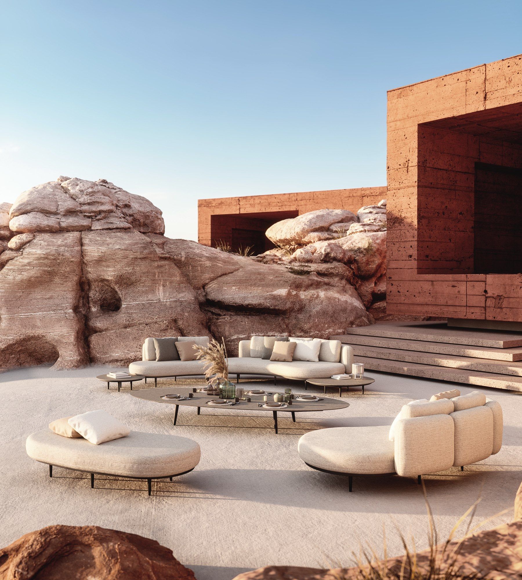 2-местный тканевый садовый диван Royal Botania Organix Lounge ARCH-00055240 - Вид №5