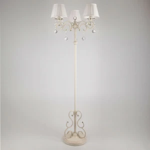 Торшер Eurosvet 12075/3F белый Strotskis EUROSVET ПОД СТАРИНУ, ЭЛИТНЫЕ 180647 Белый