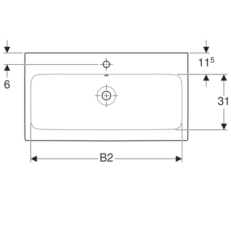 124060000 Раковина Geberit iCon Geberit  - Вид №2