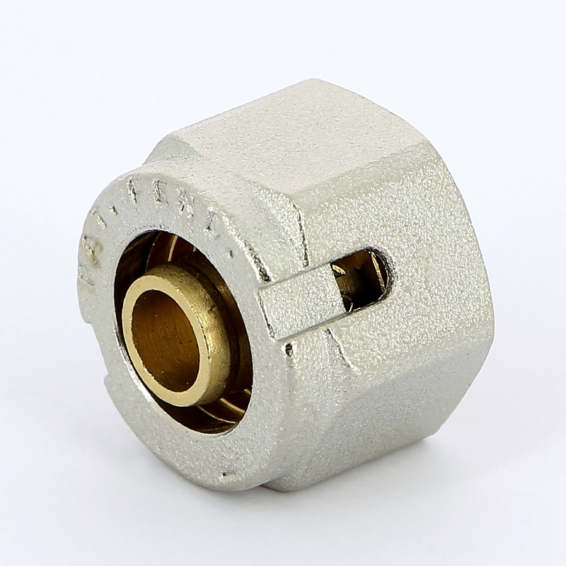 Соединитель для PEX-трубы обжим EMMETI 16х2,2(М24х19) 28100336 - Вид №1