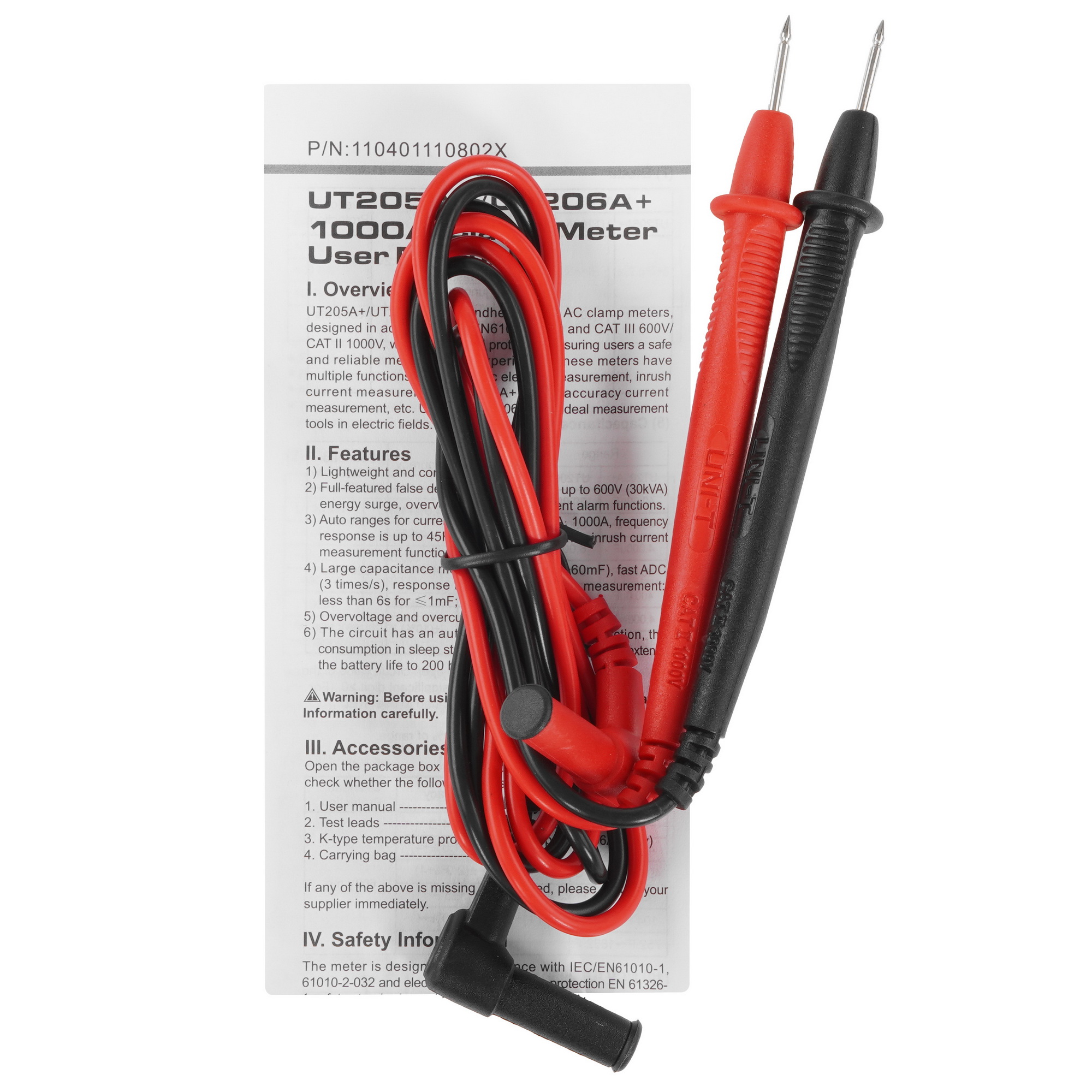 Клещи токоизмерительные UNI-T UT205А+ 9110943 STDN-0091766 - Вид №5