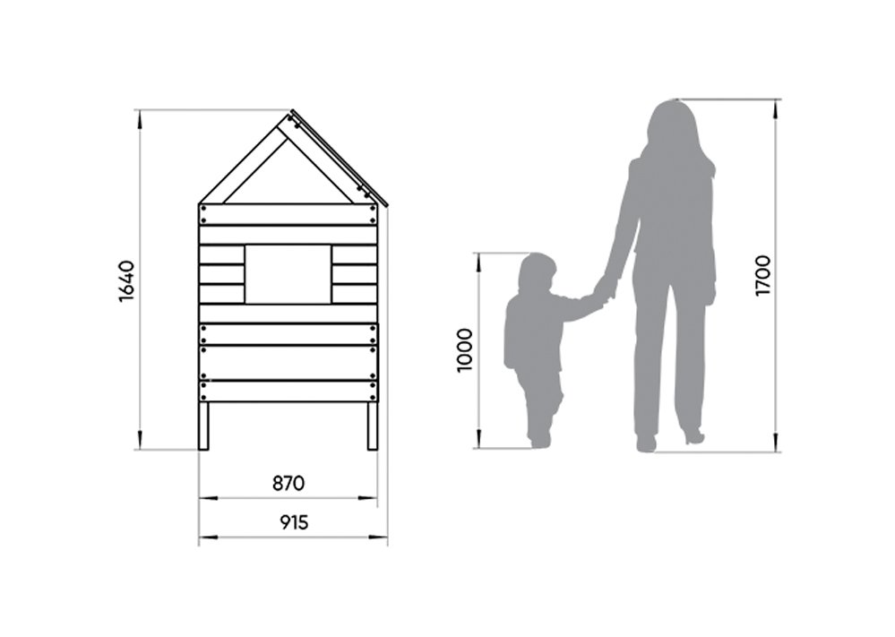 Кровать-домик одноярусная Home nord M 80х160 см белая, серая ELLIPSE ELLIPSE HOME 351785 Белый;серый Santreyd  - Вид №2