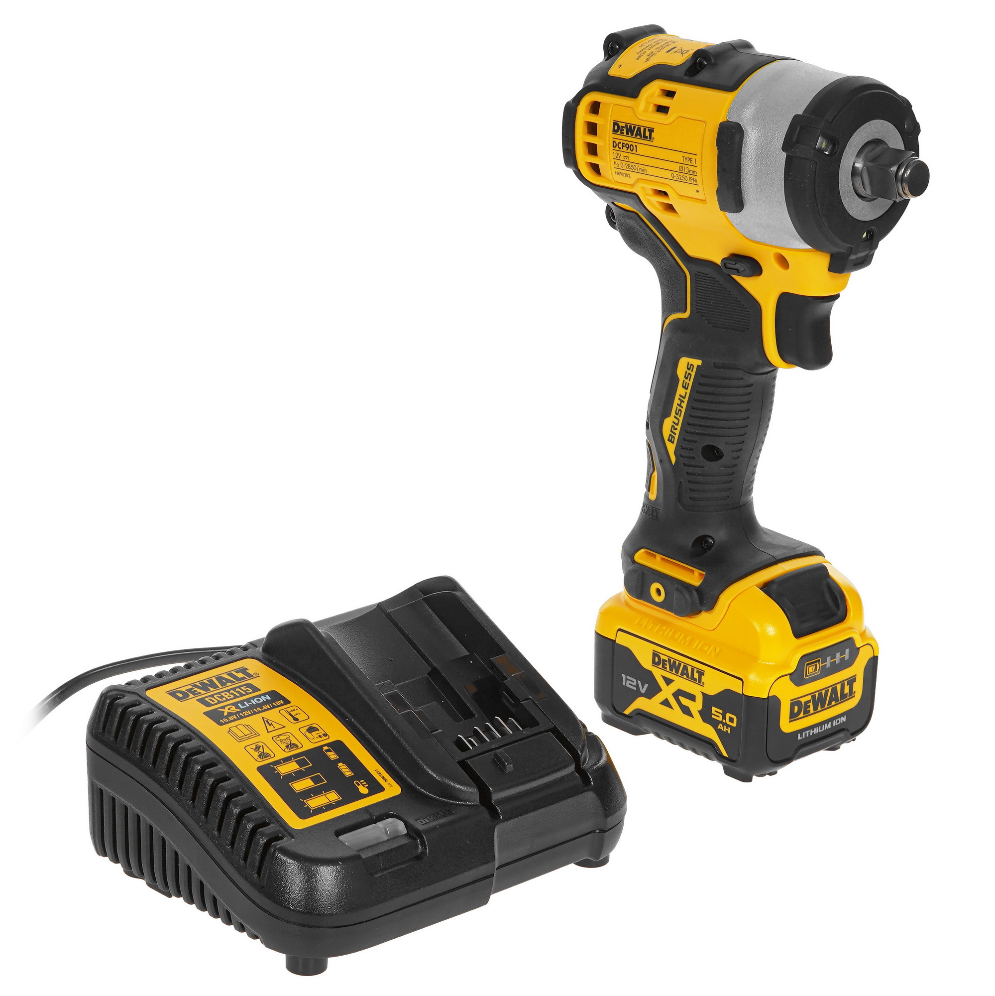 Гайковерт DeWalt DCF901P1 XR 10.8/12V 9013986 STDN-0138337 - Вид №1