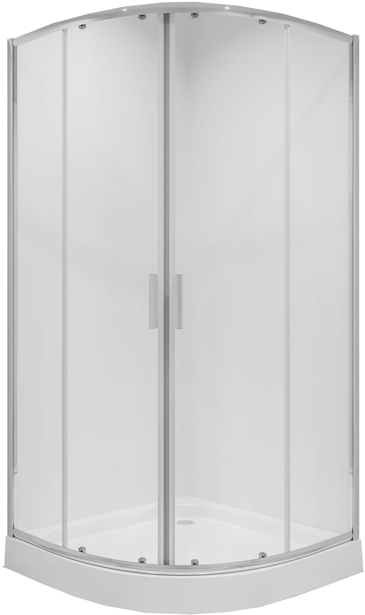 Душевое ограждение NG- 6607-08 (100*100*190) полукруг, двери раздвижные, 1 место Niagara Nova 66070811 - Вид №1