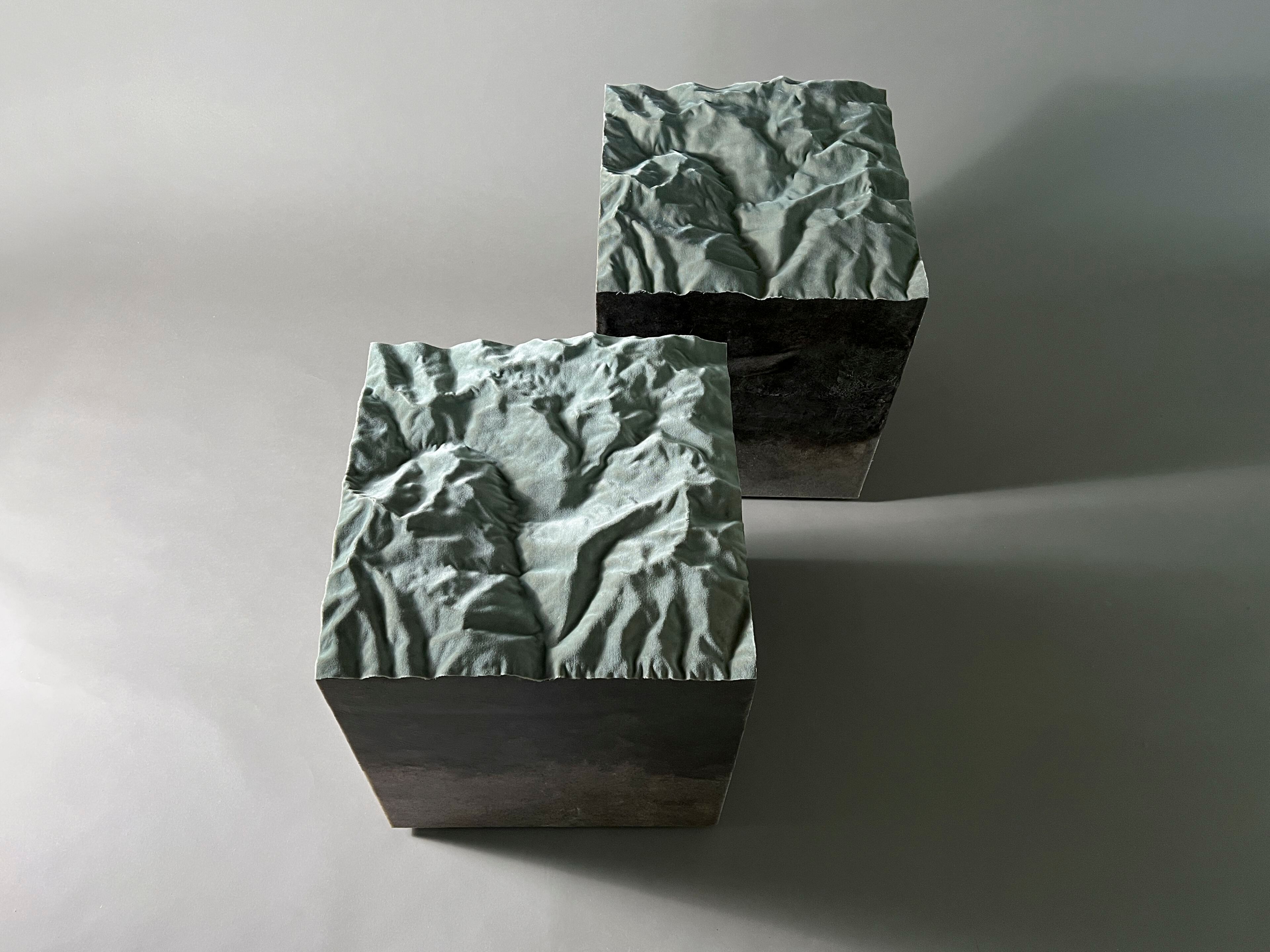 Табурет с бархатной подкладкой alcarol Geomorphic 2023 ARCH-00093189 - Вид №3