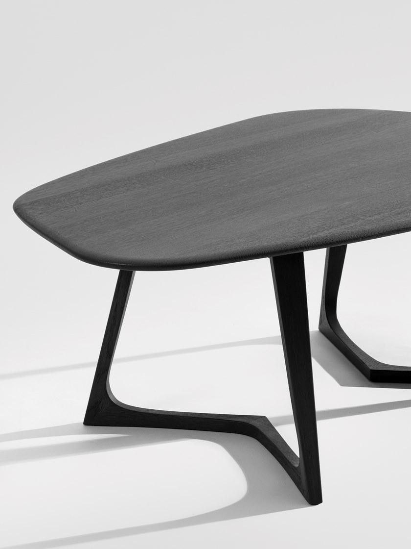 ZEITRAUM Низкий овальный деревянный журнальный столик Twist sun-id-1408921 - Вид №1