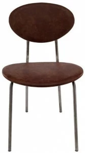 Vela Arredamenti Кожаное кресло для ресторана с открытой спинкой