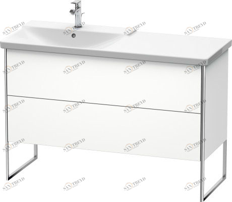 XS446601818 XSquare Тумбочка напольная Белый матовый, декор Duravit