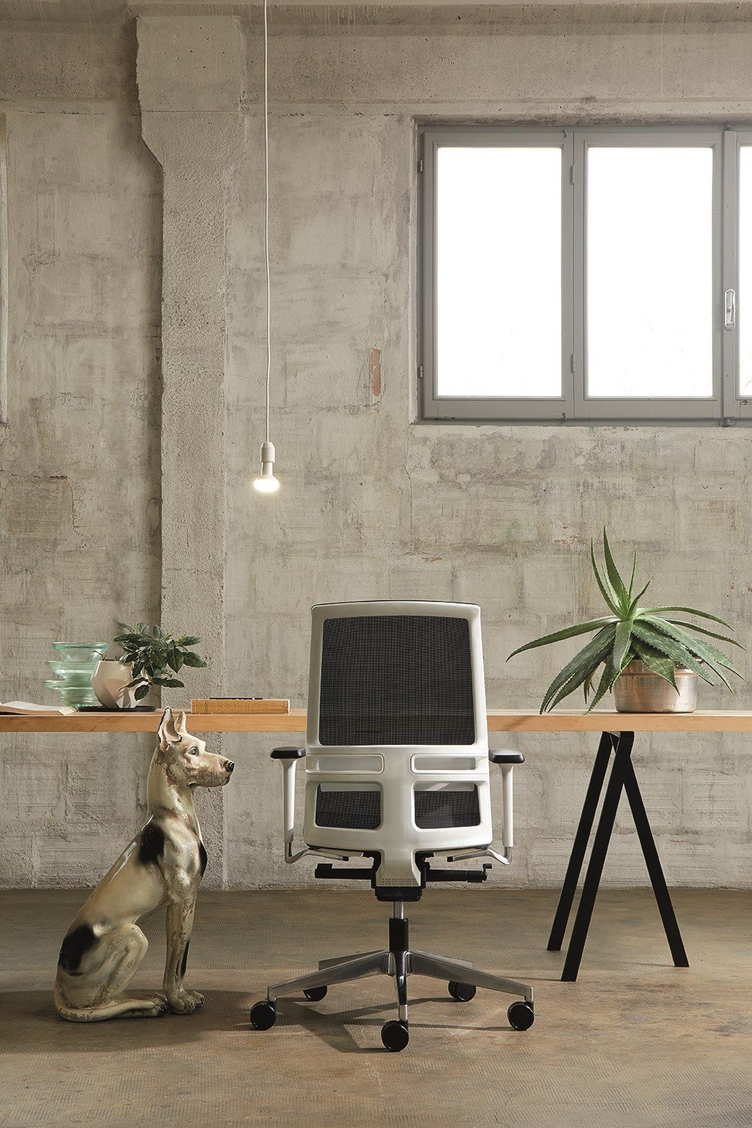 Поворотный операционный офисный стул с подлокотниками Nahu Omnia White ARCH-00088200 - Вид №3