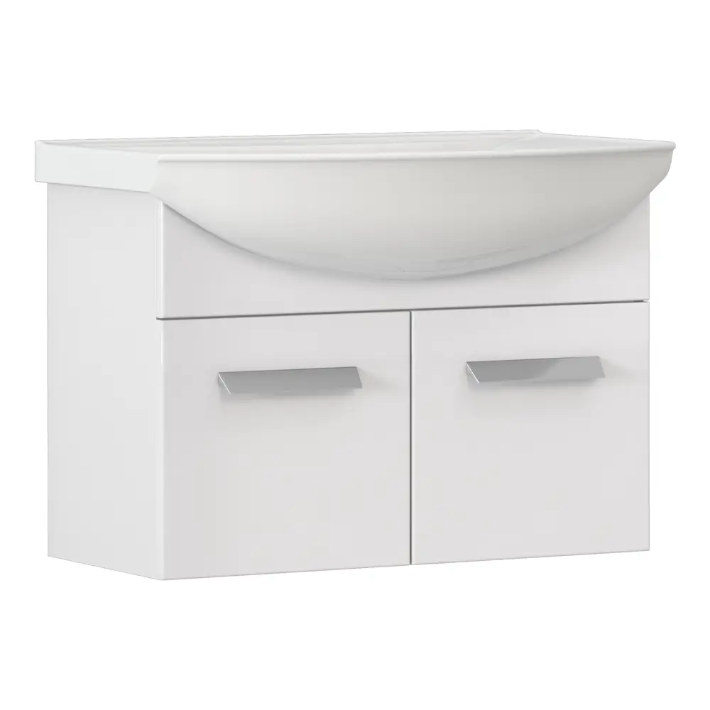 Vigo Milo - навесная тумба под раковину 72 см белая глянцевая 89386769 STLM-1398257 - Вид №5