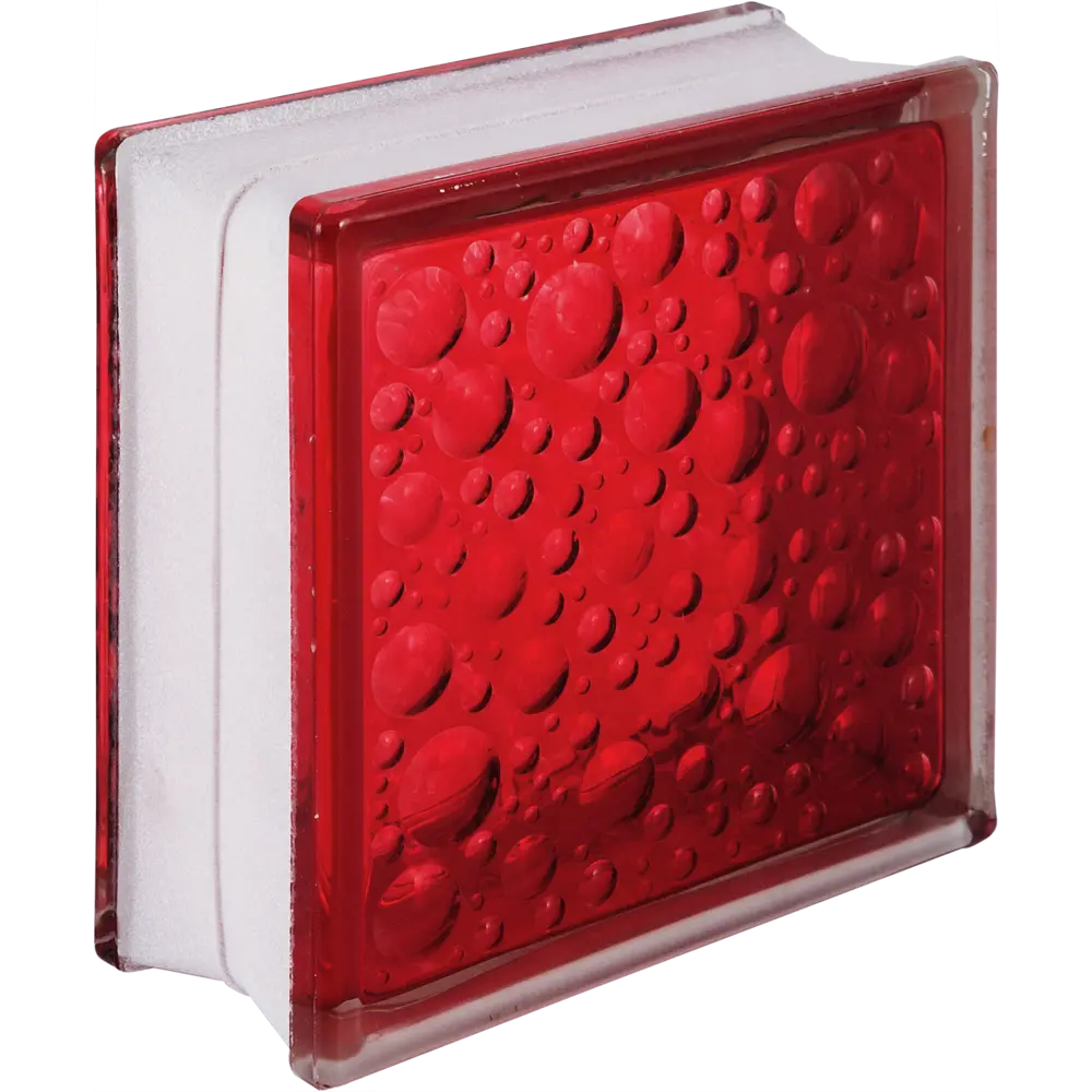 Стеклоблок Богема Савона цвет ярко-рубиновый VITRABLOCK STLM-2086298