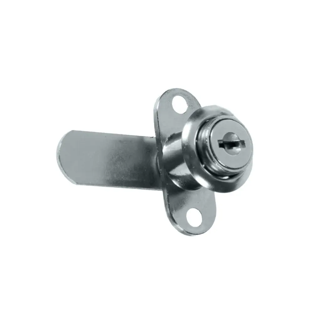 Замок мебельный GTV ZZ-MO-201-01, врезной, 48х16,6х23 мм, сталь+ZnAl, цвет хром STLM-2172718 - Вид №1