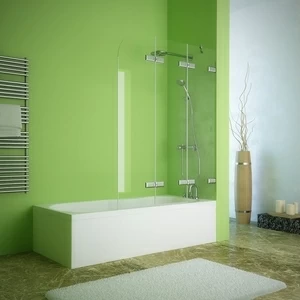 Шторка на ванну 110x160 GV-863A прозрачное стекло 6 мм GUTEWETTER TREND PEARL