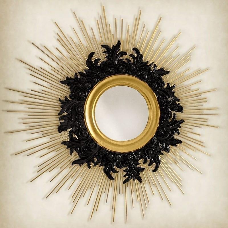 Malabar Зеркало настенное круглое в раме Pilar sun-id-1399855 - Вид №2