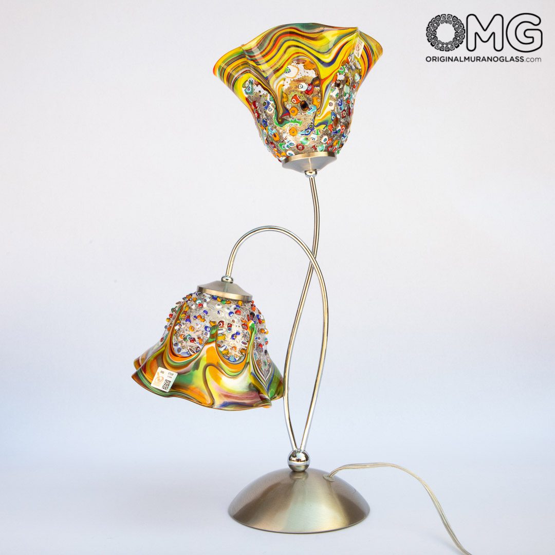 3388 ORIGINALMURANOGLASS Настольная лампа Панк - муранское стекло OMG 50 см  - Вид №1