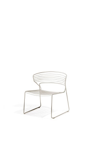 Стальной сани сад стул