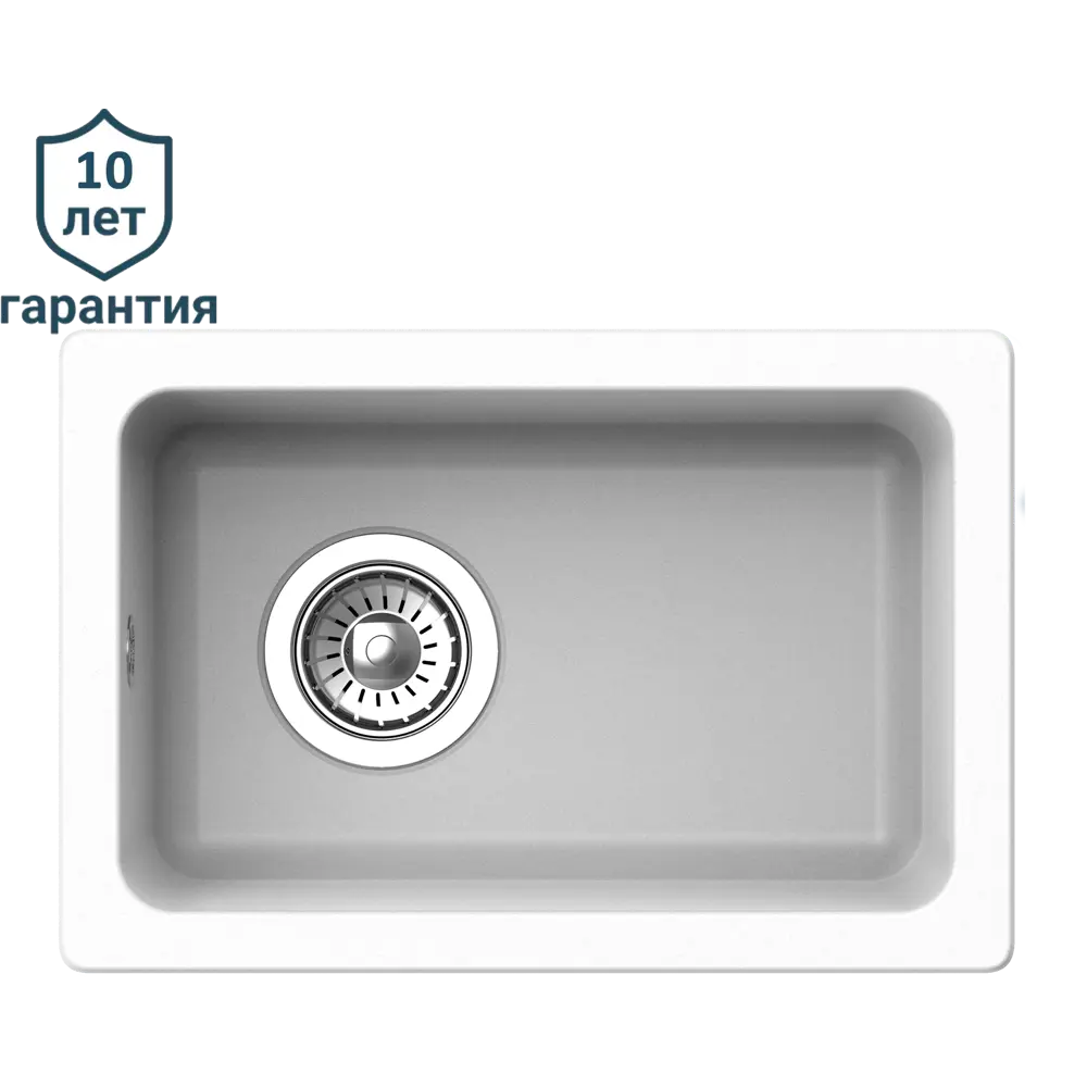 Кухонная мойка DELINIA кварцевая врезная 31×46 см белая 87797483 Мойка врезная STLM-1399587 - Вид №2