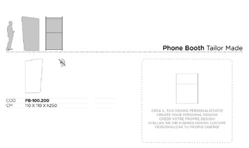 Отдельно стоящая телефонная будка Slalom СДЕЛАНО НА ЗАКАЗ ARCH-00131476 - Вид №5