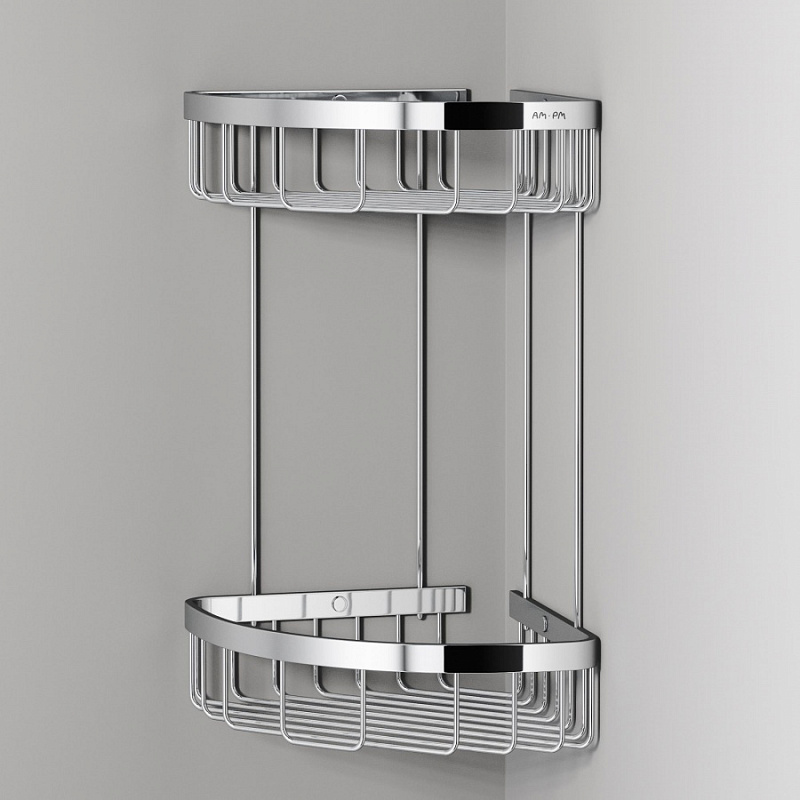 A7452200 Корзина для душа угловая двухъярусная хром AM.PM Sense L  - Вид №5