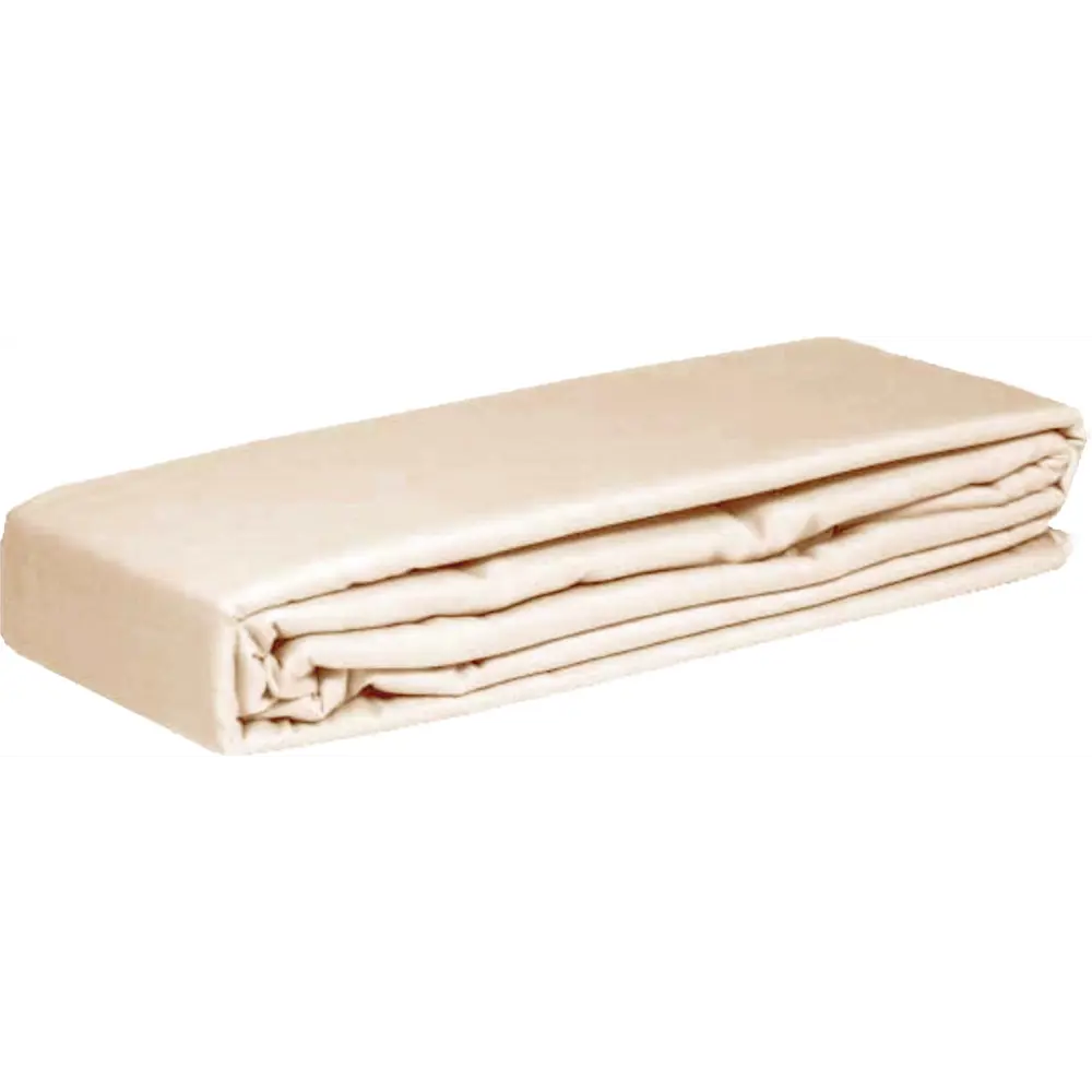 Простыня Cottonika Гамма А 160x200x20 см бязь на резинке бежевый STLM-2197923