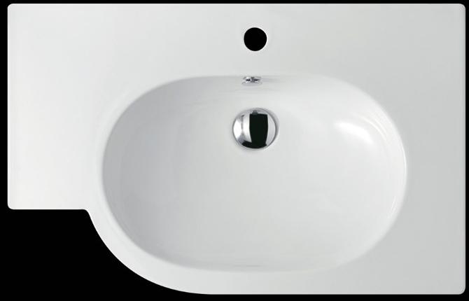 5237 Подвесная раковина настенная овальная Galassia M2 белая - Вид №3