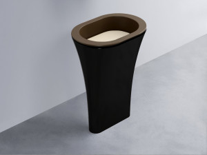 AMLA65-CA+AMPILO-LN+AMCOLO-N Раковина Amedeo Ovale отдельностоящая cielo Enjoy + Amedeo