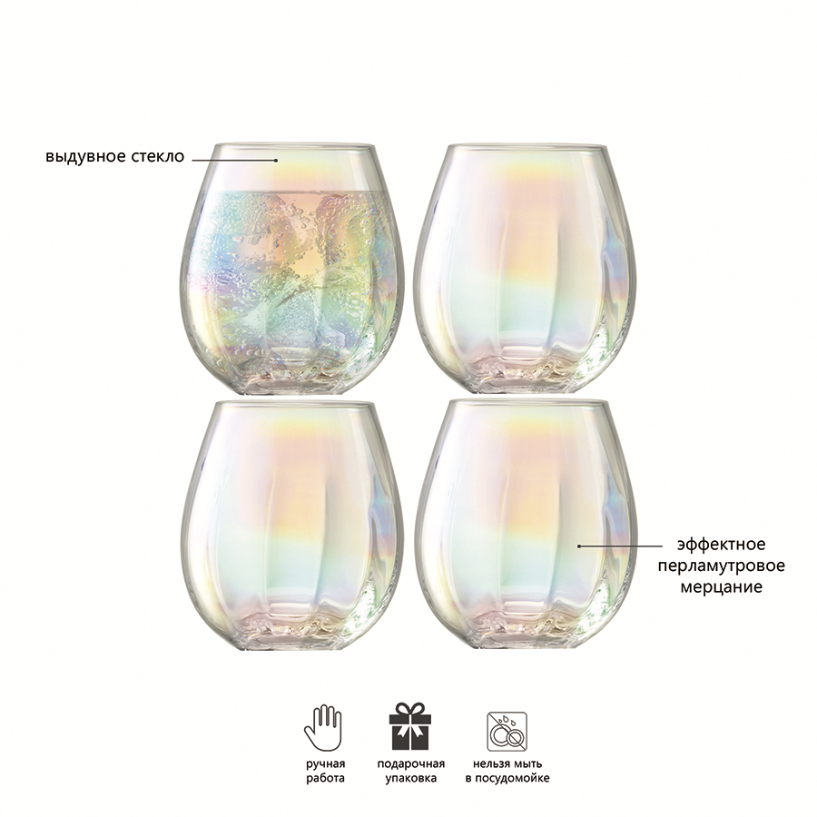 G1331-15-401 Набор стаканов pearl, 425 мл, 4 шт. LSA International  - Вид №4