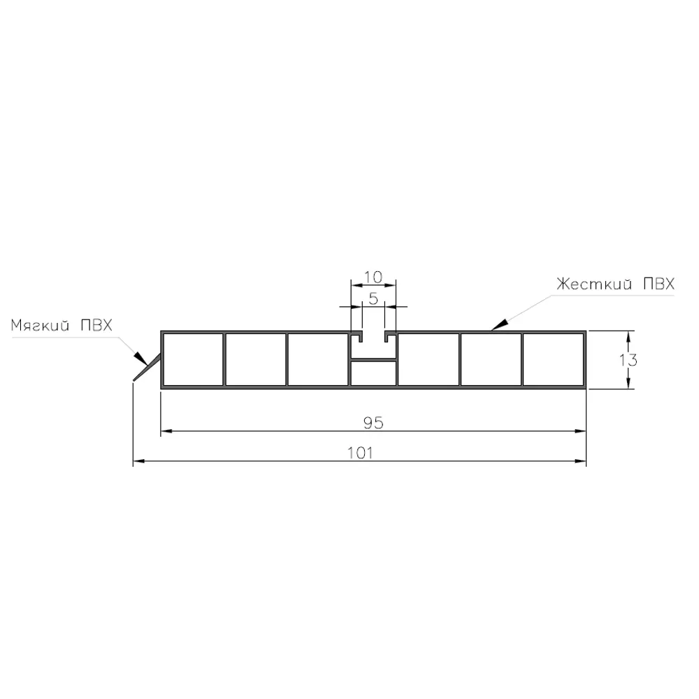 Santreyd Цоколь для кухни Delinia 240 см бежевый ПВХ 82379695 STLM-0025894 - Вид №5