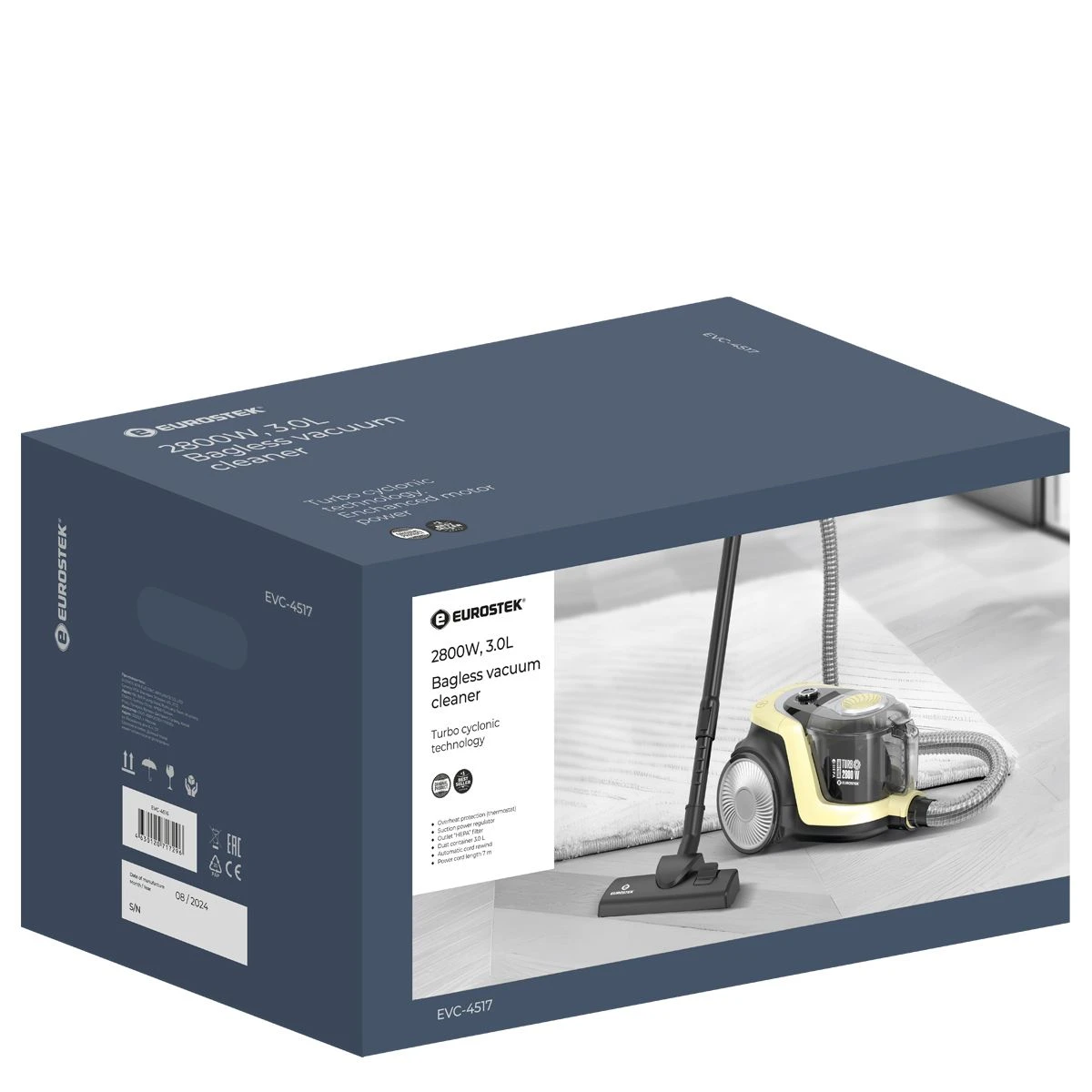 9202965 Пылесос Eurostek EVC-4517 желтый STDN-0048073 - Вид №6