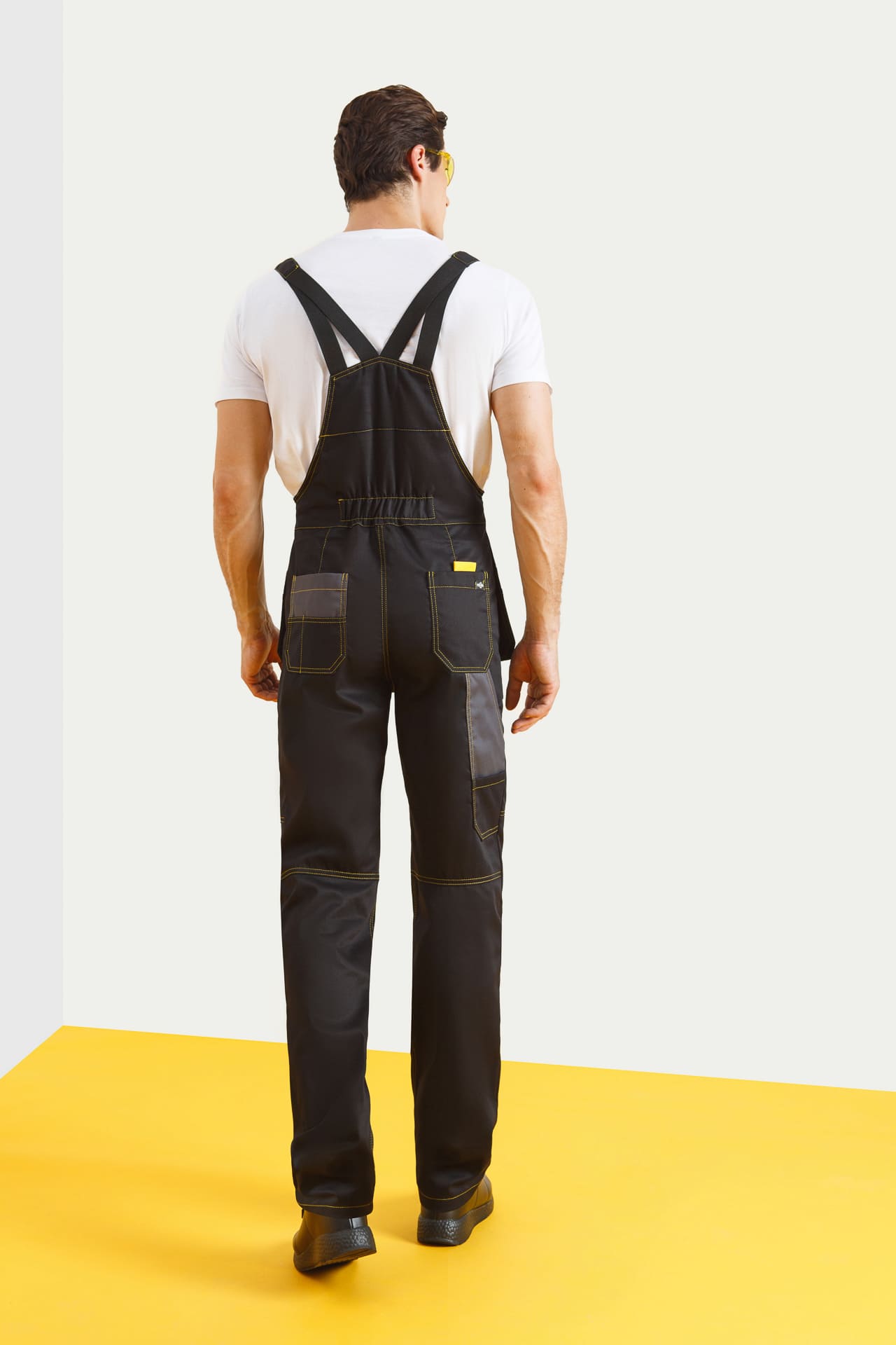 4956829 Костюм "Профессионал-2" черный-графит-желтый GENESIS  Летняя спецодежда  размер 52-54/170-176  - Вид №11